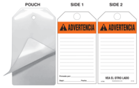Advertencia (Ansi, Spanish) Self-Laminating Safety Tag Kit