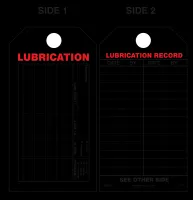 Lubrication Paper Tag 