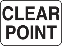 Clear Point Sign