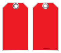 Safety Tag - Blank Red