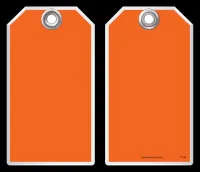 Safety Tag - Blank Orange