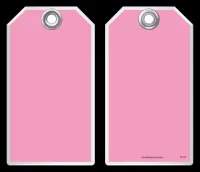 Safety Tag - Blank Pink