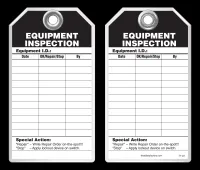 Inspection Safety Tag - Equipment Inspection
