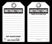 Safety Tag - Instructions