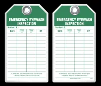 Inspection Safety Tag - Emergency Eyewash Inspection