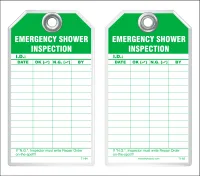 Inspection Safety Tag - Emergency Shower Inspection