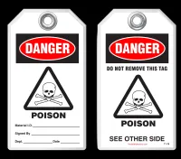 Safety Tag - Danger, Poison