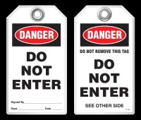 Safety Tag - Danger, Do Not Enter